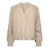 CO COUTURE - DELIN BALLOON EMB SHIRT | MINK CO COUTURE - DELIN BALLOON EMB SHIRT | MINK