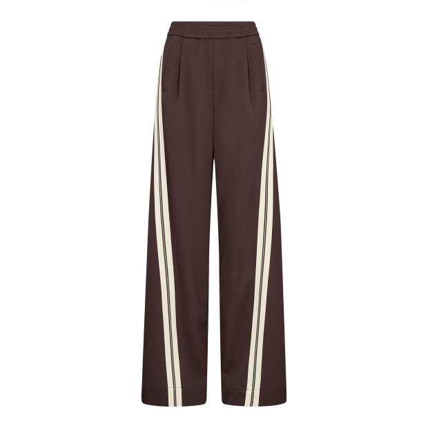 CO COUTURE - ALINI DOUBLE PANEL PANTS | DARK BROWN