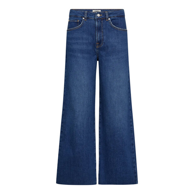 IVY COPENHAGEN - MEDINA WIDE CROPPED JEANS WASH GLASGOW | DENIM BLUE