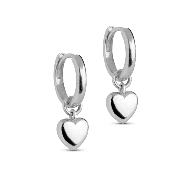 ENAMEL COPENHAGEN - AMORE HOOPS | SØLV
