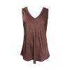 BLACK COLOUR - MABEL DOUBLE V-NECK TOP | COFFEE BLACK COLOUR - MABEL DOUBLE V-NECK TOP | COFFEE
