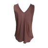 BLACK COLOUR - MABEL DOUBLE V-NECK TOP | COFFEE BLACK COLOUR - MABEL DOUBLE V-NECK TOP | COFFEE