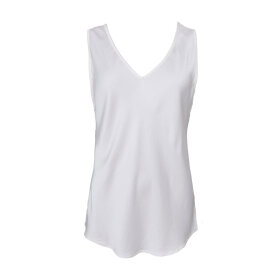 BLACK COLOUR - MABEL DOUBLE V-NECK TOP | OFF WHITE