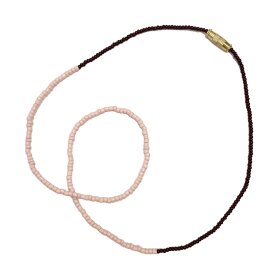 ANNAVII - ANA NECKLACE | ROSA/MAROON