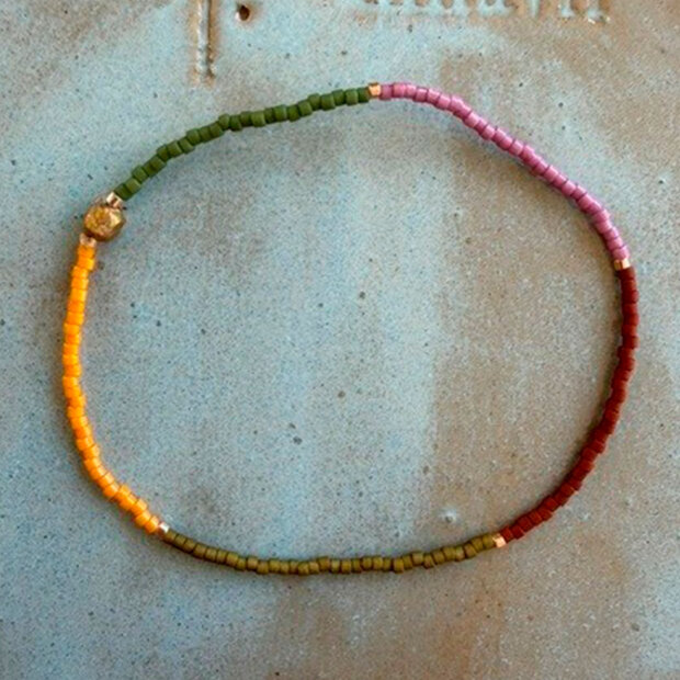 ANNAVII - RUBY ARMBÅND | ROSA