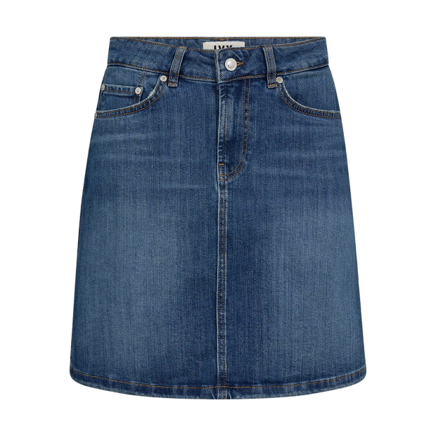 IVY COPENHAGEN - ANGIE SKIRT WASH RIBEIRA | DENIM BLUE