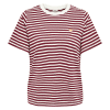 JDY - PISA S/S PRINT T-SHIRT | CLOUD DANCER/BORDEAUX