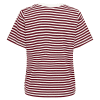 JDY - PISA S/S PRINT T-SHIRT | CLOUD DANCER/BORDEAUX