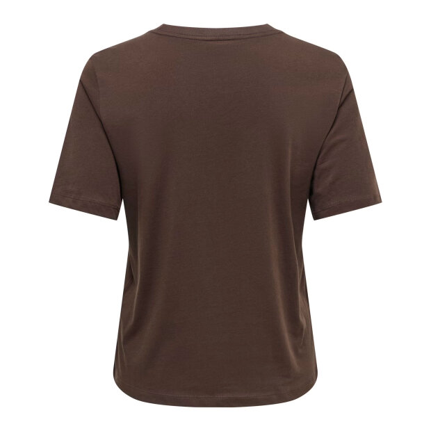JDY - REX S/S TOP | COFFEE BEAN