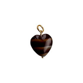 PICO - FRENCH GRANDE HEART PENDANT | FG/MOCCA