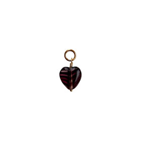 PICO - FRENCH HEART PENDANT | FG/BLACKBERRY STRIPE