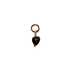 PICO - FRENCH MINI HEART PENDANT | FG/MOCCA