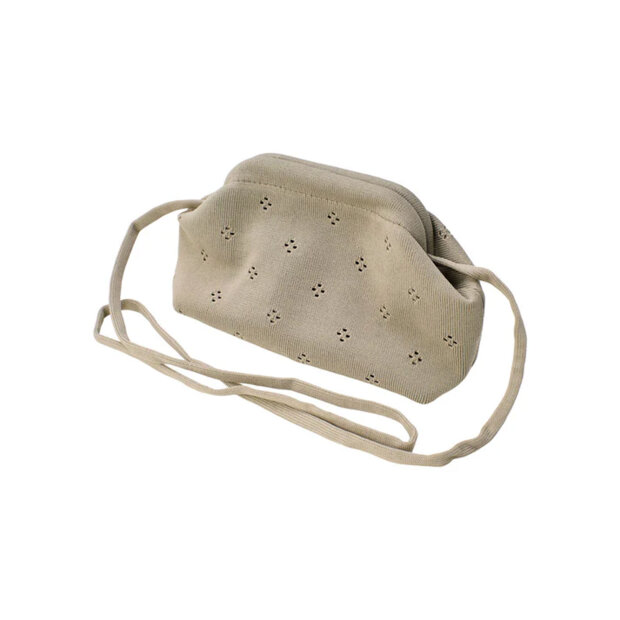PICO - SMALL FLEUR CLUTCH | GREY
