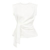 CO COUTURE - ORIANE PLEAT TIE TOP | WHITE CO COUTURE - ORIANE PLEAT TIE TOP | WHITE
