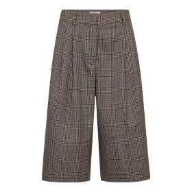 CO COUTURE - VEYA CHECK BERMUDA | BROWN