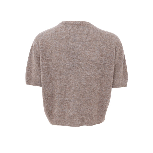 BLACK COLOUR - DELL SS CARDIGAN | TAUPE