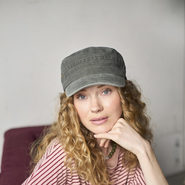 BLACK COLOUR - GLENNA CAP | ARMY