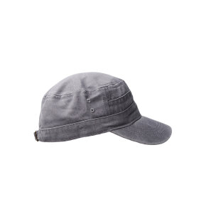 BLACK COLOUR - GLENNA CAP | LT. GREY