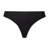 HANRO - THONG - INVISIBLE COTTON | BLACK HANRO - THONG - INVISIBLE COTTON | BLACK