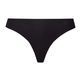 HANRO - THONG - INVISIBLE COTTON | BLACK