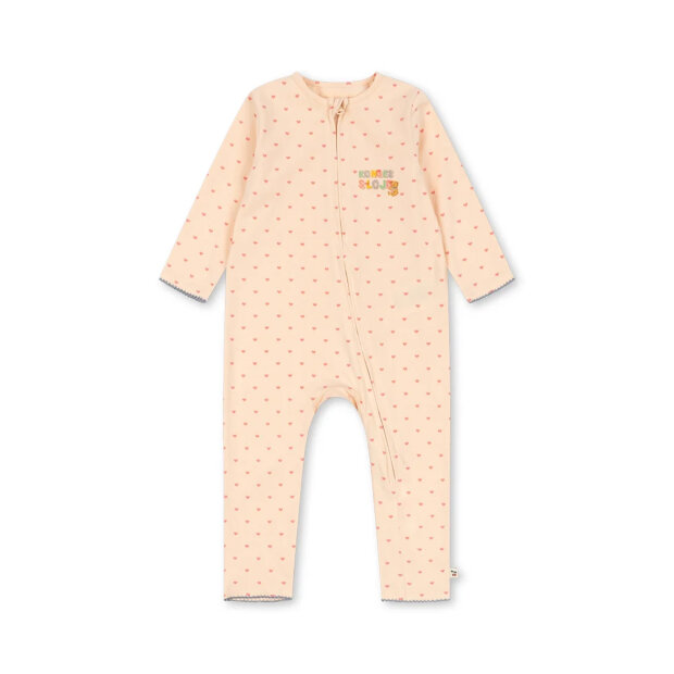 KONGES SLØJD - BASIZ ZIP ONESIE GOTS | TEDDY COEUR