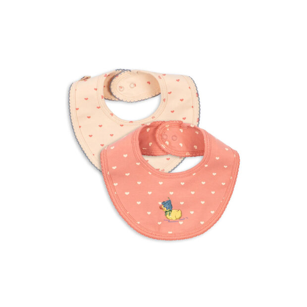 KONGES SLØJD - BASIC 2 PACK BIBS | COEUR LANTANA/TEDDY