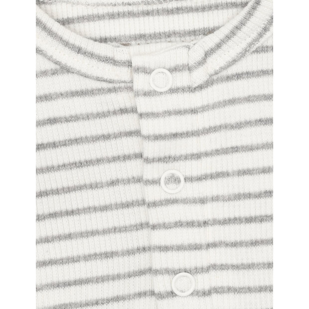 FIXONI - ROMPER LS RIB | FLINT GRAY MELANGE