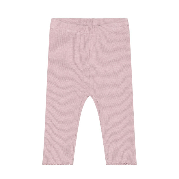 FIXONI - LEGGINGS MELANGE RIB | PALE MAUVE MELANGE