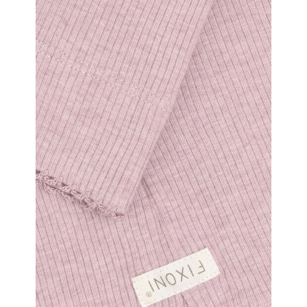 FIXONI - LEGGINGS MELANGE RIB | PALE MAUVE MELANGE