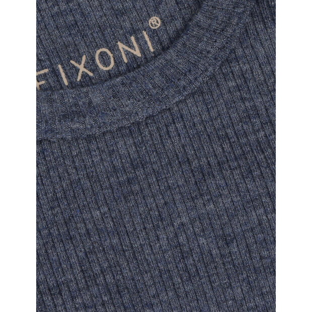 FIXONI - BODY LS MELANGE RIB | VINTAGE INDIGO MELANGE