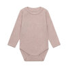 FIXONI - BODY LS MELANGE RIB | PALE MAUVE MELANGE