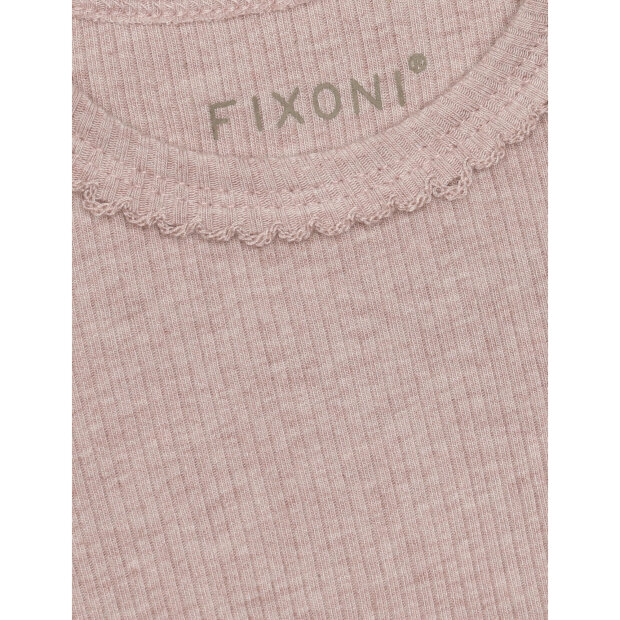 FIXONI - BODY LS MELANGE RIB | PALE MAUVE MELANGE