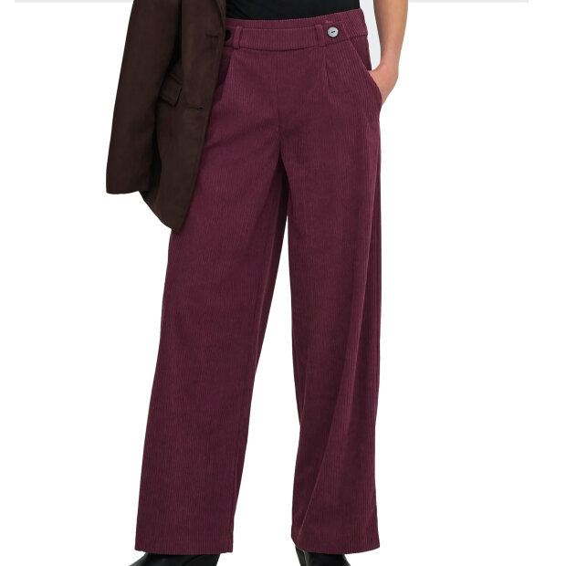 JDY - GEGGO CORD PANT | WINDSOR WINE