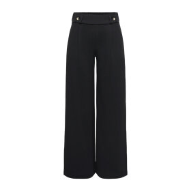 JDY - GEGGO LIFE NEW LONG PANTS | BLACK/GOLD BUTTO