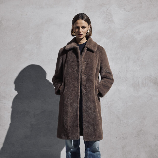 NOTYZ - NOBOGOTA COAT | DEEP TAUPE