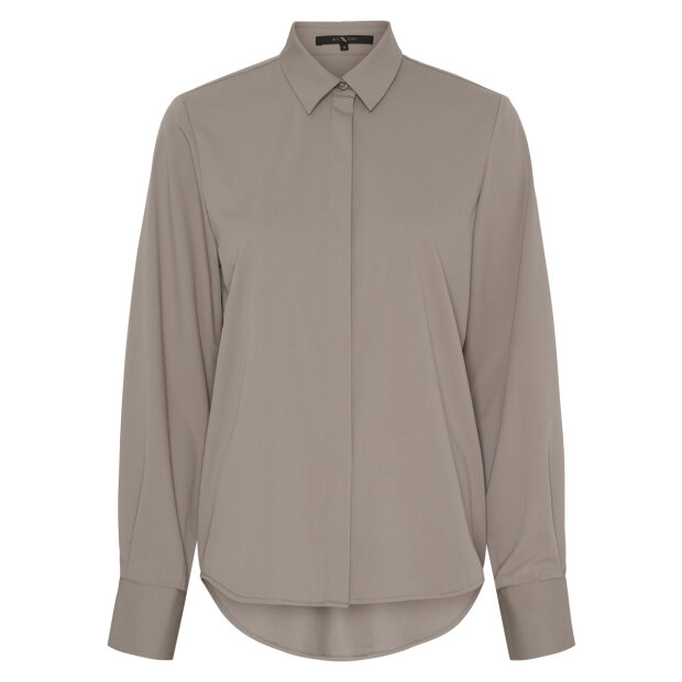 BTF CPH - AURORA BAMBOO SKJORTE  | DARK TAUPE 