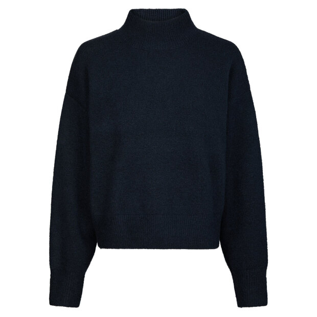 NEO NOIR - PAULINA KNIT BLOUSE | NAVY