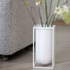 BY LASSEN - KUBUS VASE LILY 10X10X20 CM | HVID