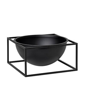 BY LASSEN - KUBUS CENTERPIECE LARGE 23X11,5 CM | SORT