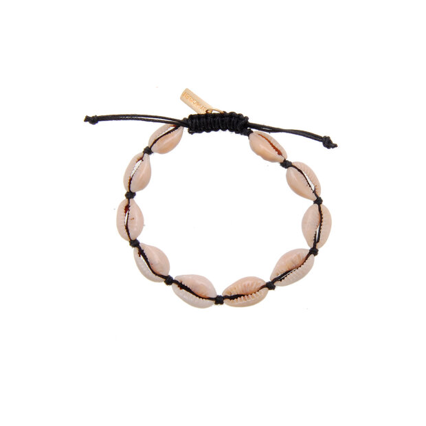 By Mickleit - KONKYLIEARMBÅND, SORT