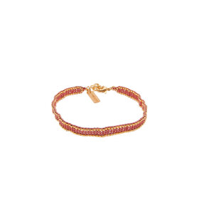 By Mickleit - VÆVET ARMBÅND, ROSA