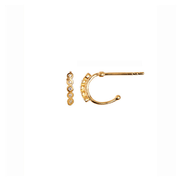 Five dots creol earring piece,