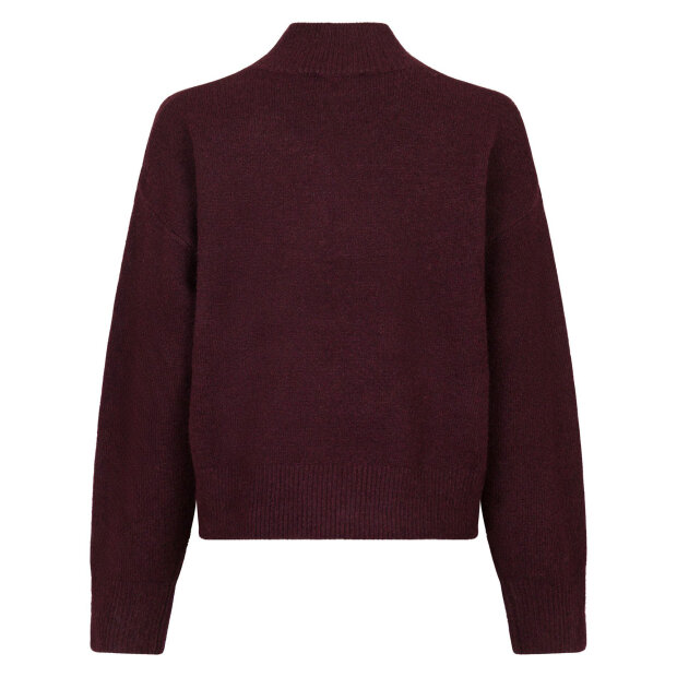 NEO NOIR - PAULINA KNIT BLOUSE | WINE