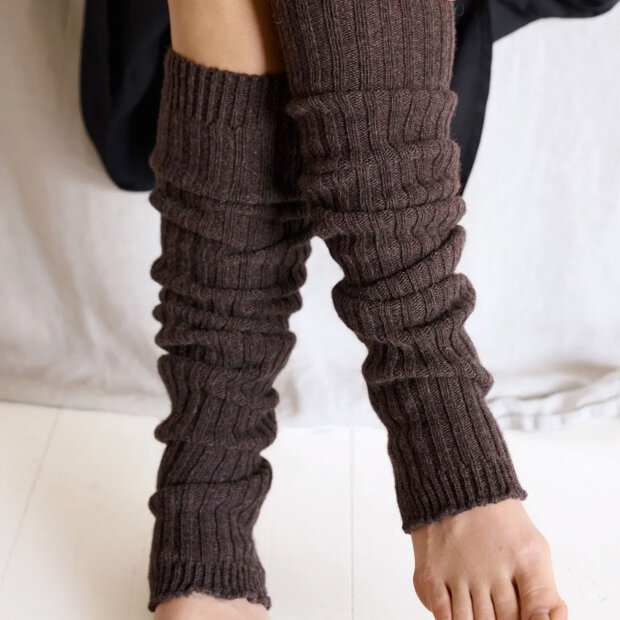 MOSHI MOSHI MIND - LEGWARMERS | BROWN MELANGE