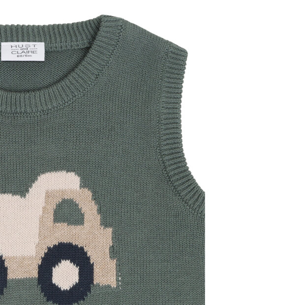 HUST AND CLAIRE - PERRY LORRY VEST | BALSAM GREEN