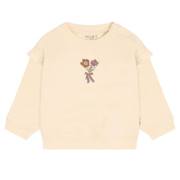 HUST AND CLAIRE - SARA BOUQUET SWEATSHIRT | VANILLA