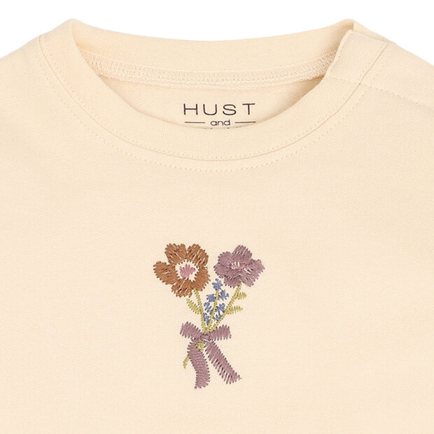 HUST AND CLAIRE - SARA BOUQUET SWEATSHIRT | VANILLA