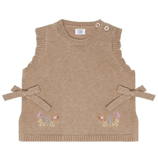 HUST AND CLAIRE - NADINA GARDEN VEST | BISCUIT