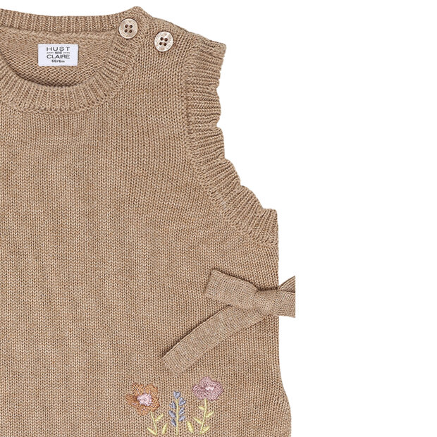 HUST AND CLAIRE - NADINA GARDEN VEST | BISCUIT