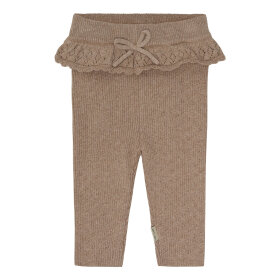 HUST AND CLAIRE - LISA KNIT LIB LEGGINGS | BISCUIT